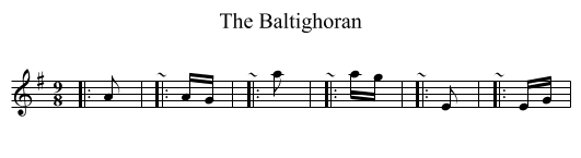 The Baltighoran - staff notation