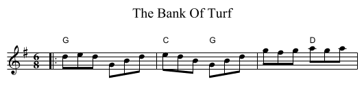 The Bank Of Turf - staff notation