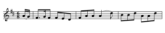 THE BANKS OF ALLAN WATER - staff notation