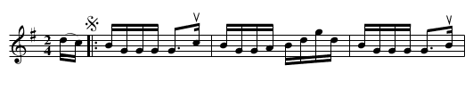 the BANKS OF AVONMORE - staff notation