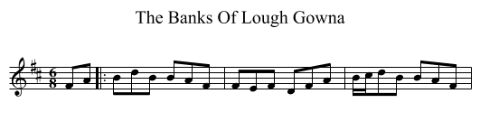 The Banks Of Lough Gowna - staff notation