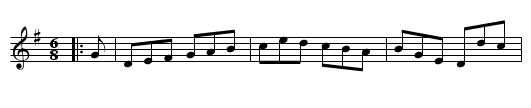 The Banks of the Dee - staff notation