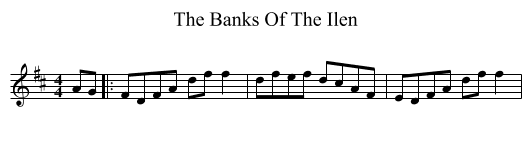 The Banks Of The Ilen - staff notation