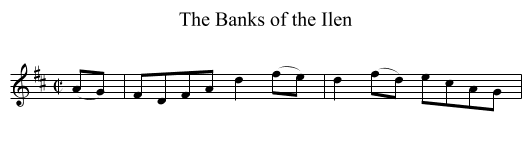 The Banks of the Ilen - staff notation