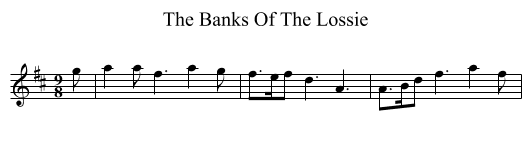 The Banks Of The Lossie - staff notation