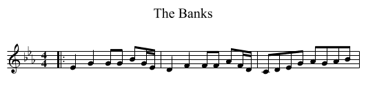 The Banks - staff notation