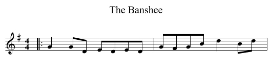 The Banshee - staff notation