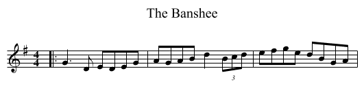 The Banshee - staff notation