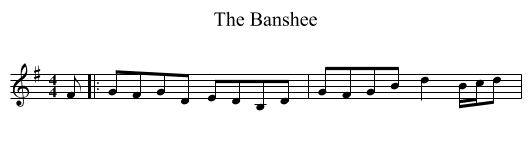 The Banshee - staff notation
