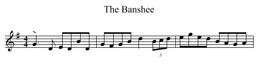 The Banshee - staff notation