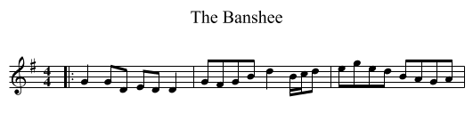 The Banshee - staff notation