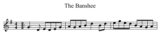 The Banshee - staff notation