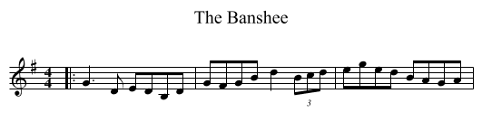 The Banshee - staff notation