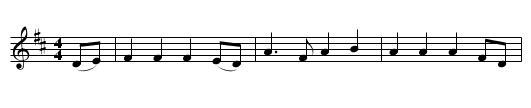 the Bantry Girl's Lament - staff notation