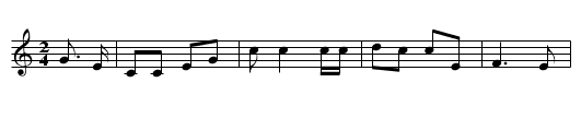 The Barefoot Boy - staff notation