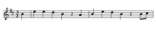The Basket of Eggs, Version 1 of 2 - staff notation