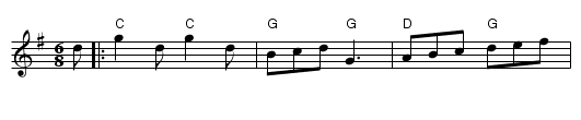 The Basque Jig - staff notation