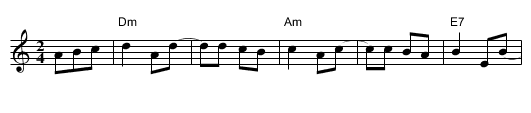 The Basso - staff notation