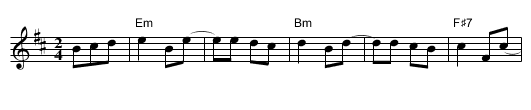 The Basso - staff notation