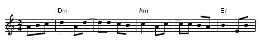 The Basso - staff notation
