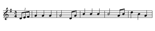 the Bath Waltz - staff notation