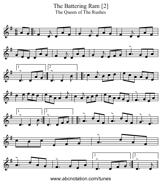 The Battering Ram [2] - staff notation