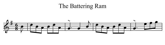 The Battering Ram - staff notation