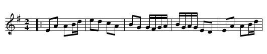 The Battle of Aughrim - staff notation