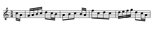 The Battle of Clontarf - staff notation