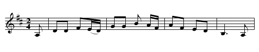 The Battle of New Orleans - staff notation