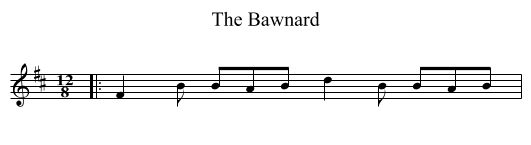 The Bawnard - staff notation