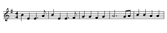 THE BEAR DANCE - staff notation