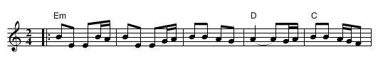 The Bear Dance - staff notation