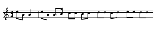 The Bear Dance - staff notation