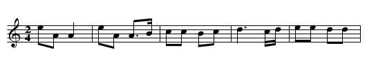 The Bear Dance - staff notation