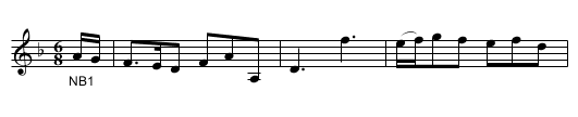 The beautiful [Serabmagg?] by G.B. - staff notation