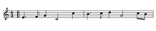 The Beaux Delight - staff notation