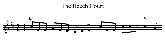 The Beech Court - staff notation