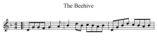 The Beehive - staff notation
