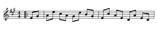 The Bees' Wings Hornpipe - staff notation