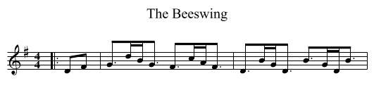 The Beeswing - staff notation