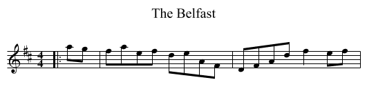 The Belfast - staff notation