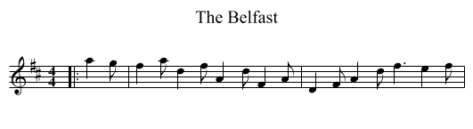 The Belfast - staff notation