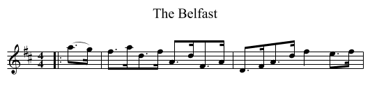 The Belfast - staff notation