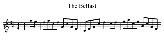 The Belfast - staff notation
