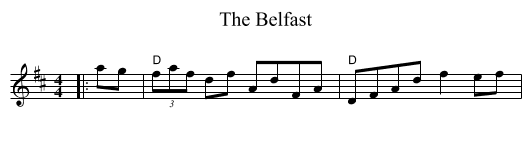 The Belfast - staff notation