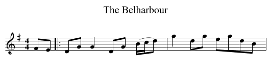 The Belharbour - staff notation