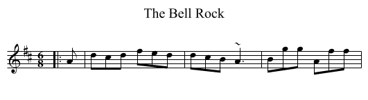 The Bell Rock - staff notation