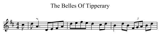 The Belles Of Tipperary - staff notation