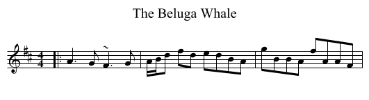 The Beluga Whale - staff notation